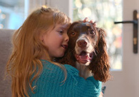 Happy customer with pet